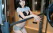 秀人网 No.10176 汁汁 蓝色T恤